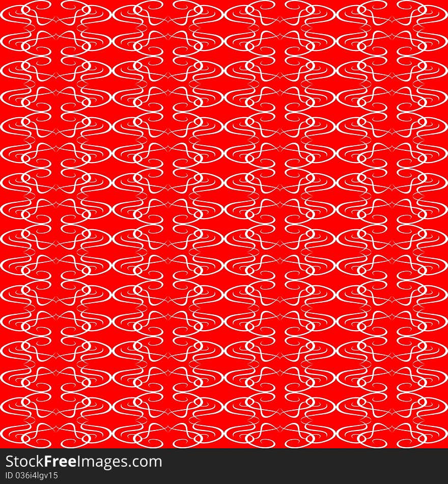 Seamless ornament red decorative background patter