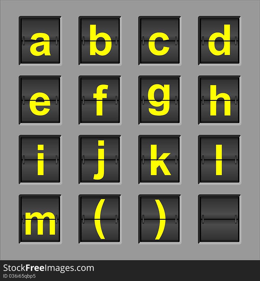 Alphabet Flip Board