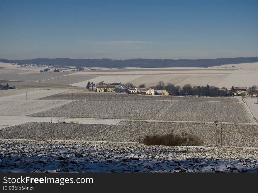 Countryside in winter