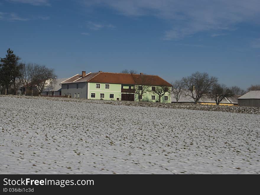 Winter Landscape In Austria