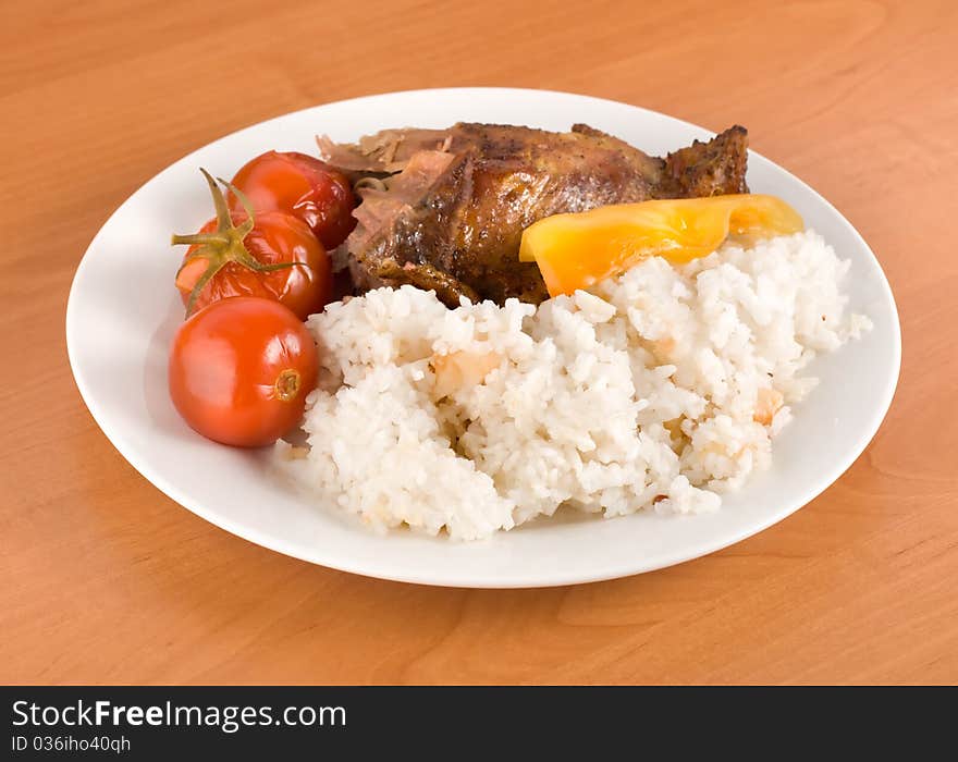 Rice With Meat And Vegetables