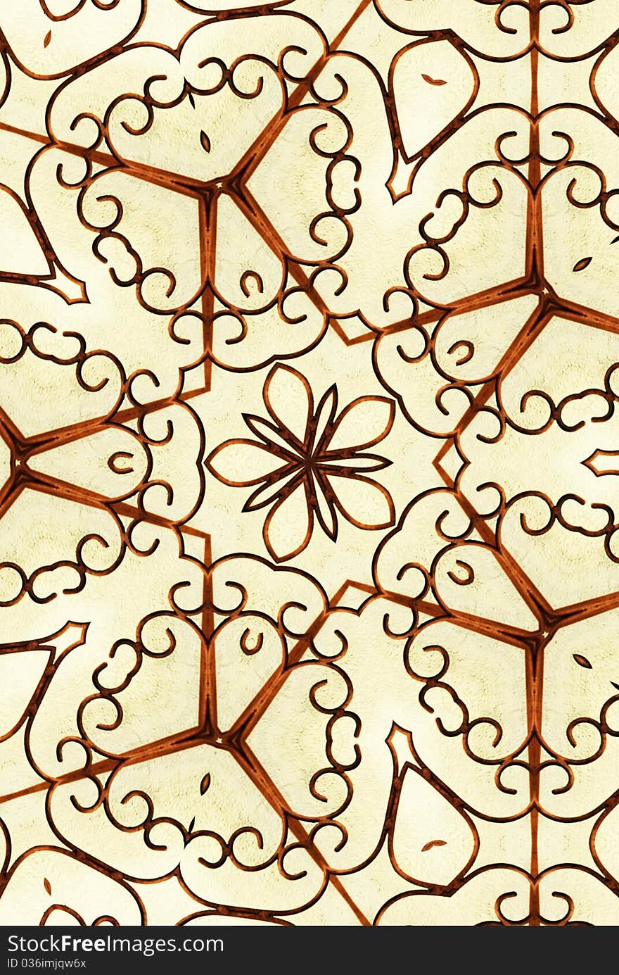 Image of a golden snowflake kaleidoscope decoration