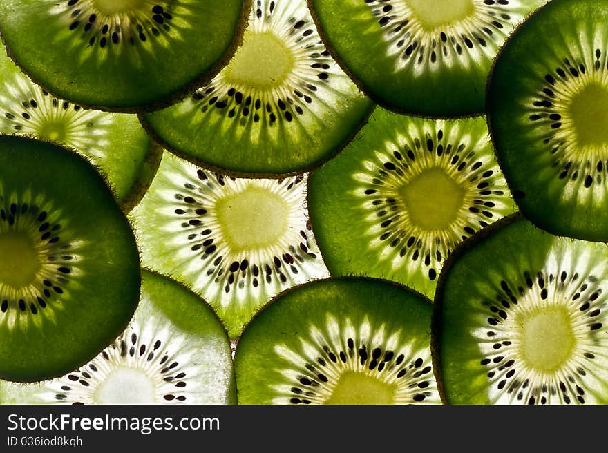 Sliced kiwi