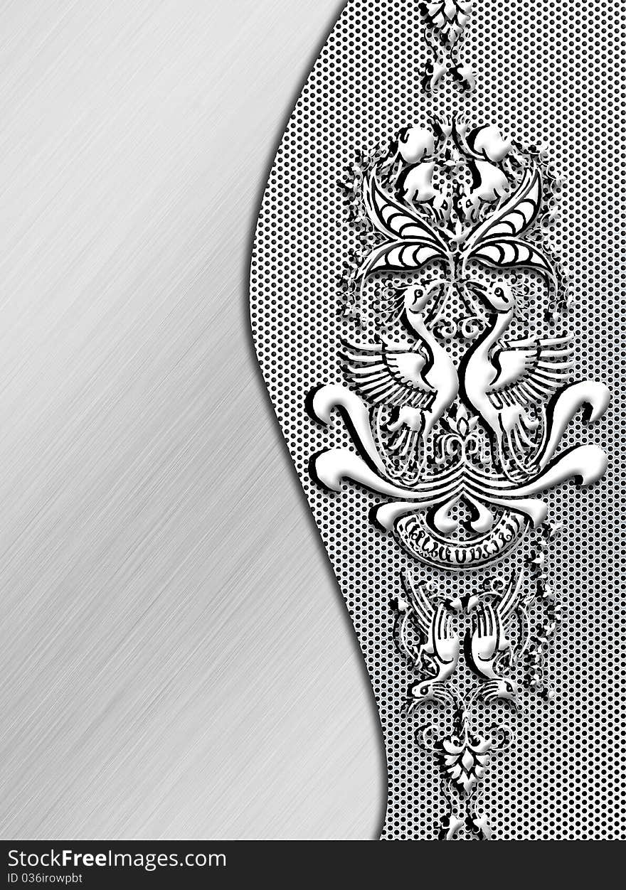 Metal Plate With Ornament