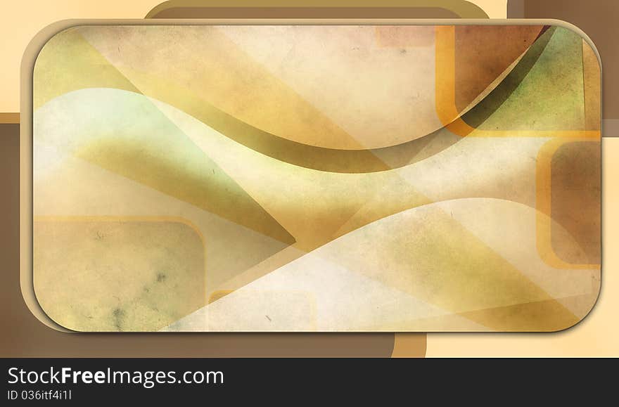 Vintage artistic background with blank frame