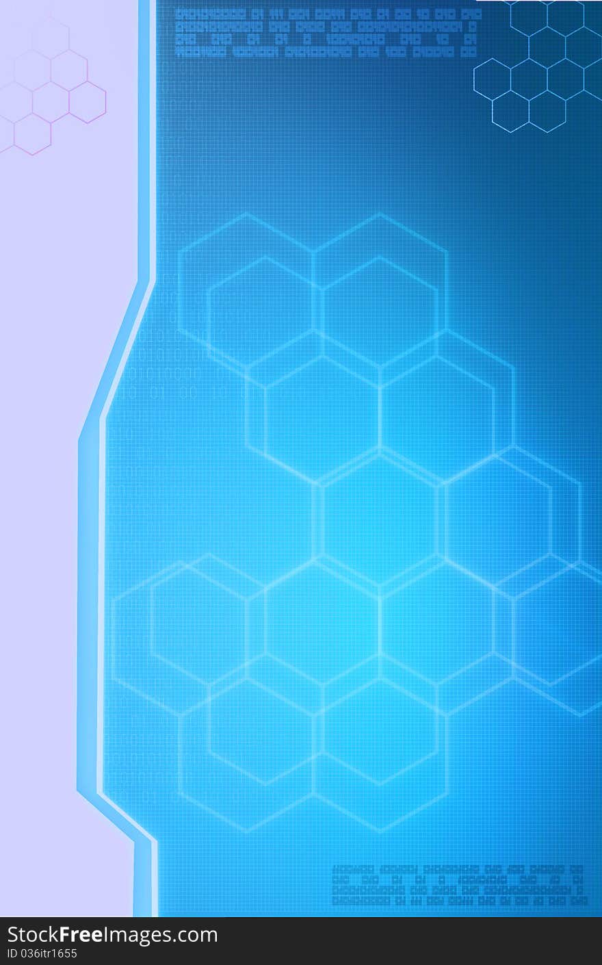 Abstract technology background in blue tones