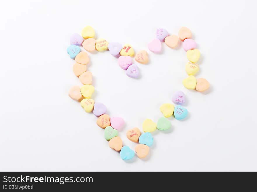 Colorful Valentine's day candies. Colorful Valentine's day candies