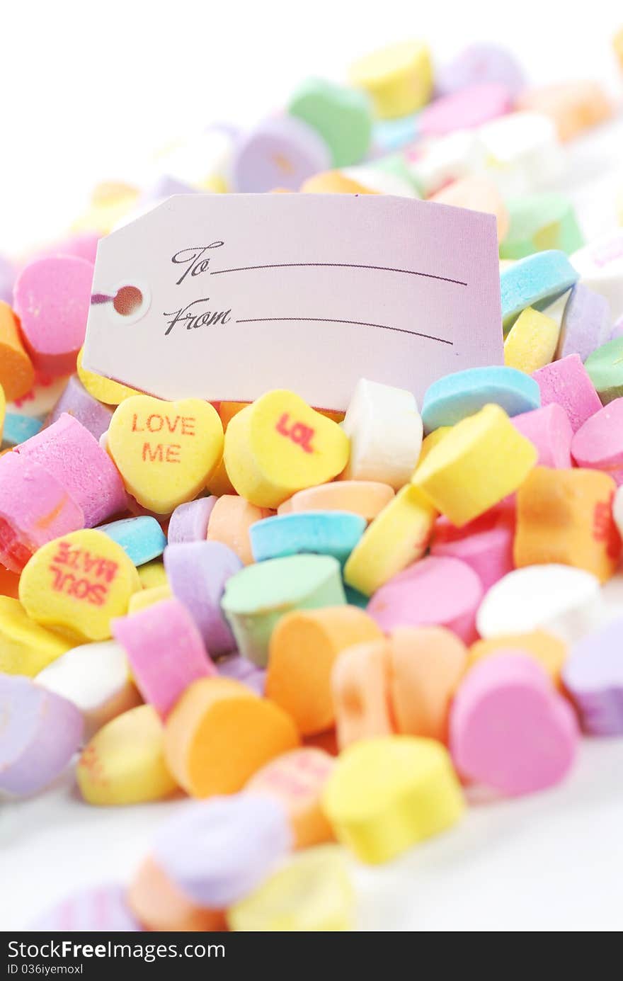 Colorful Valentine's day candies. Colorful Valentine's day candies