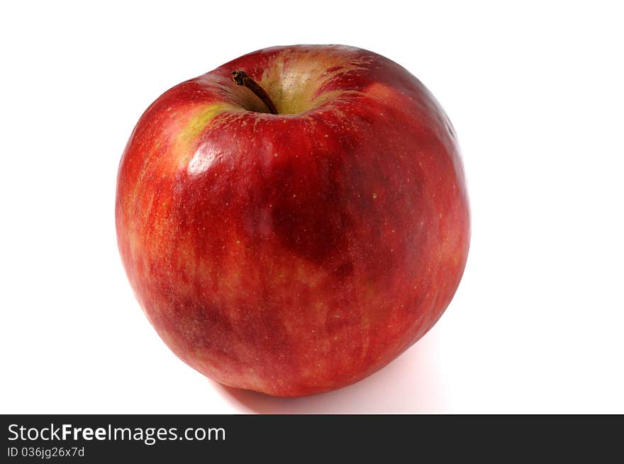 Red apples isolated on a white background