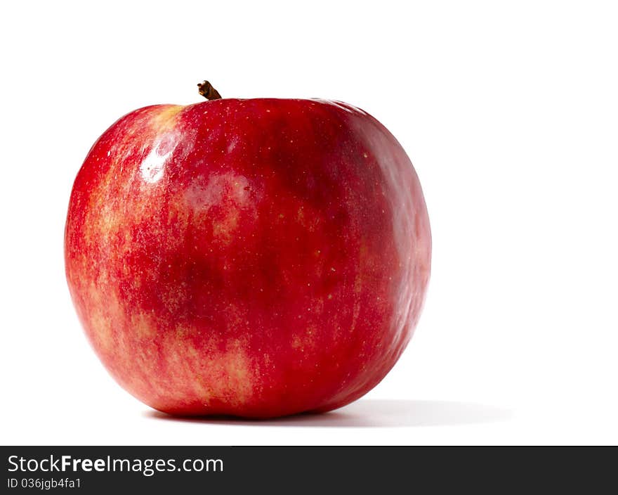 Red apples isolated on a white background