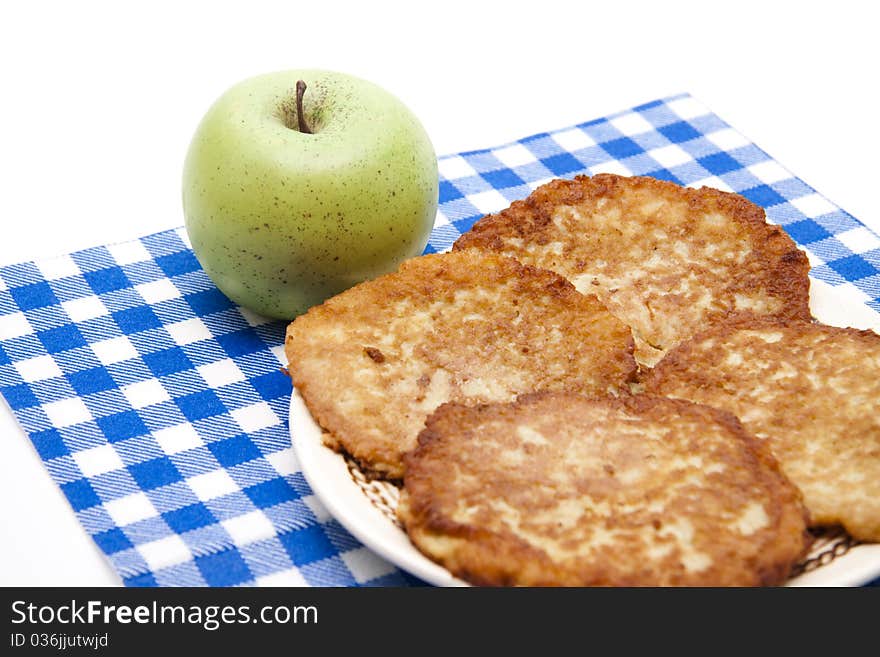 Potato pancakes with apple