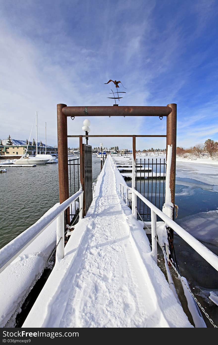 Gates and winter marina