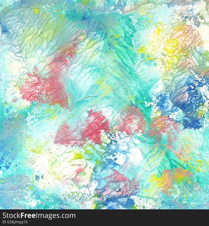 Abstract art background. Hand-painted background