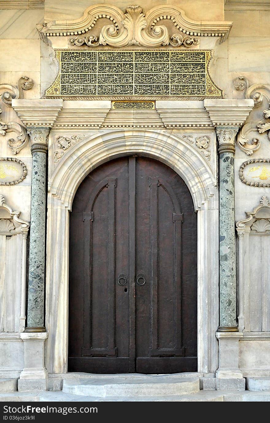 Door detail, Topkapi Palace, Istanbul, Turkey