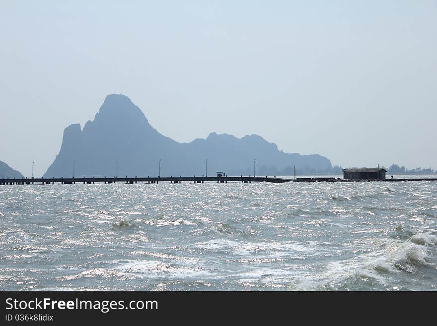 Sea and mountain view