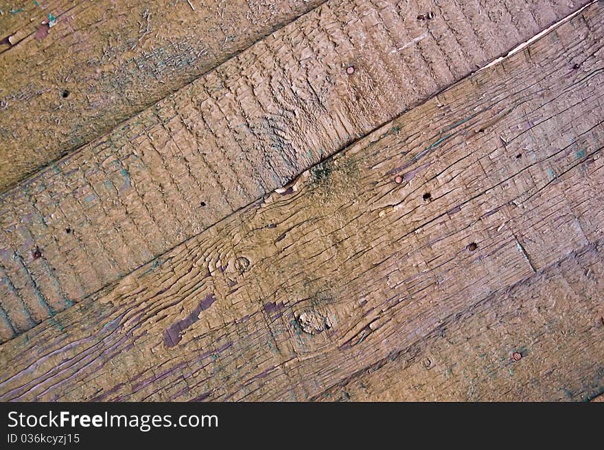 Old wooden wall of brown the background