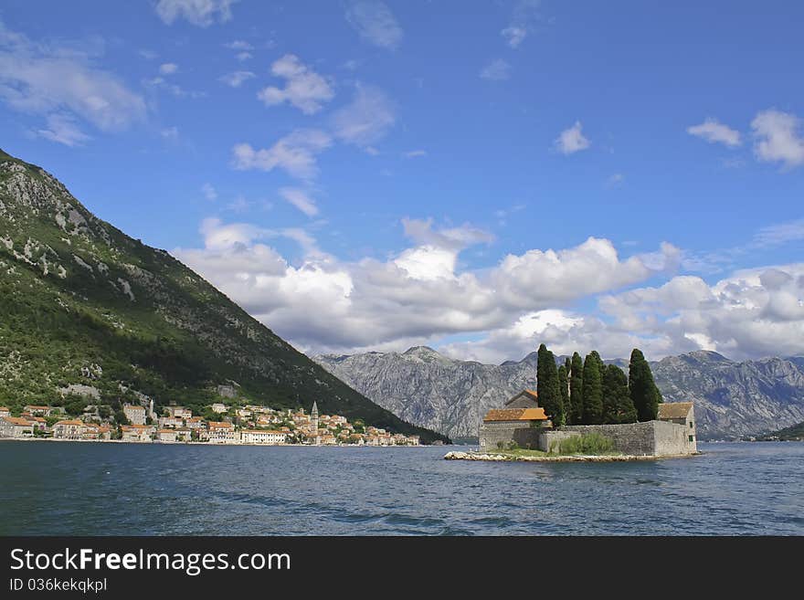 Ancient city on the sea shore. Ancient city on the sea shore