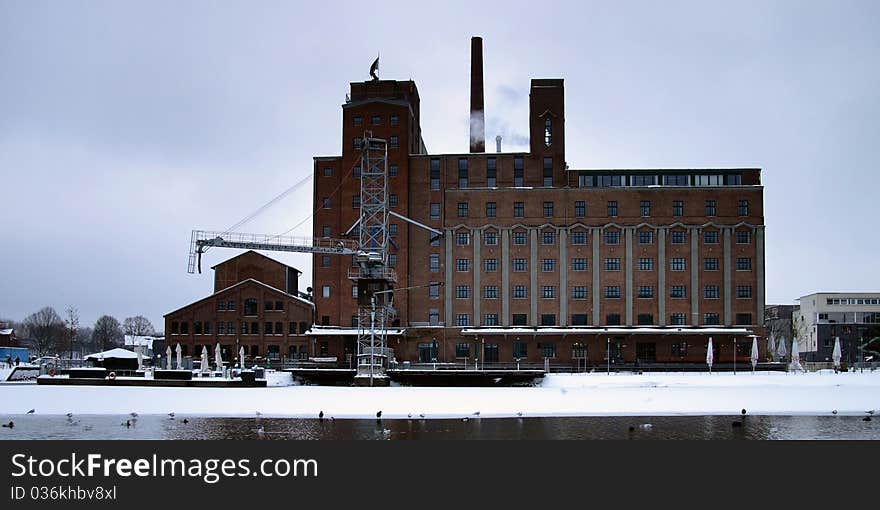 Industrial building in the Port of Duisburg