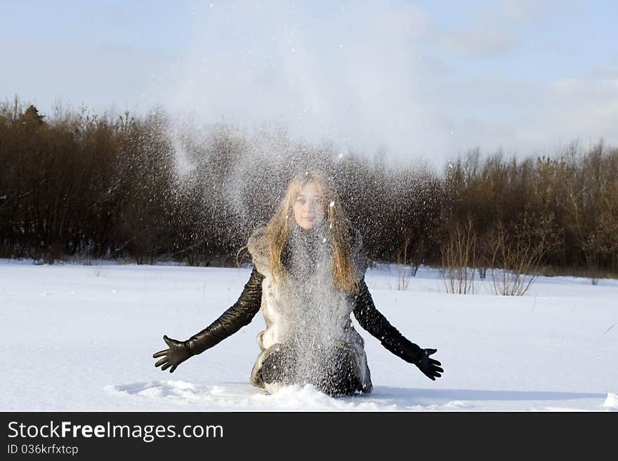 Girl Having Fun