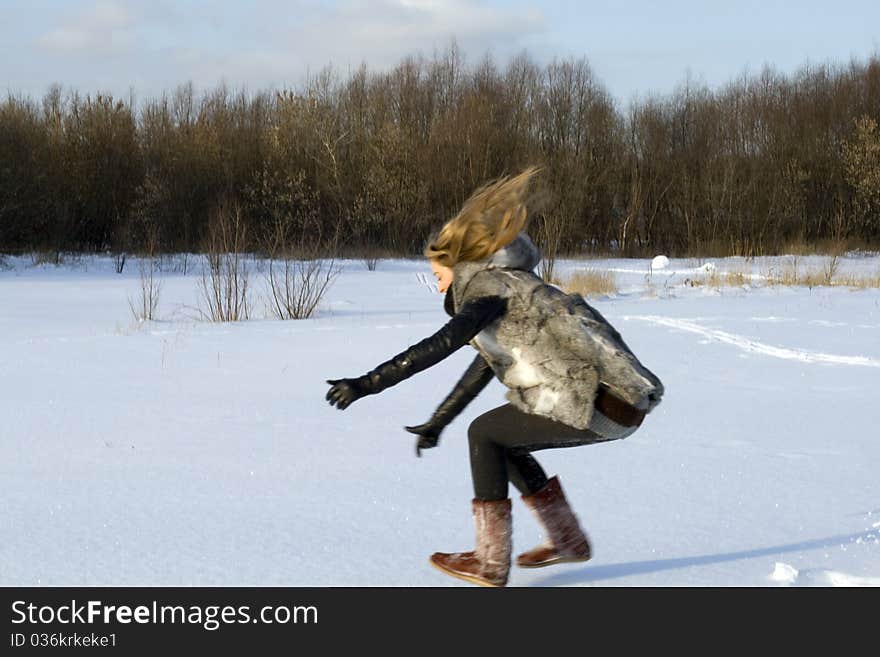 Girl Having Fun