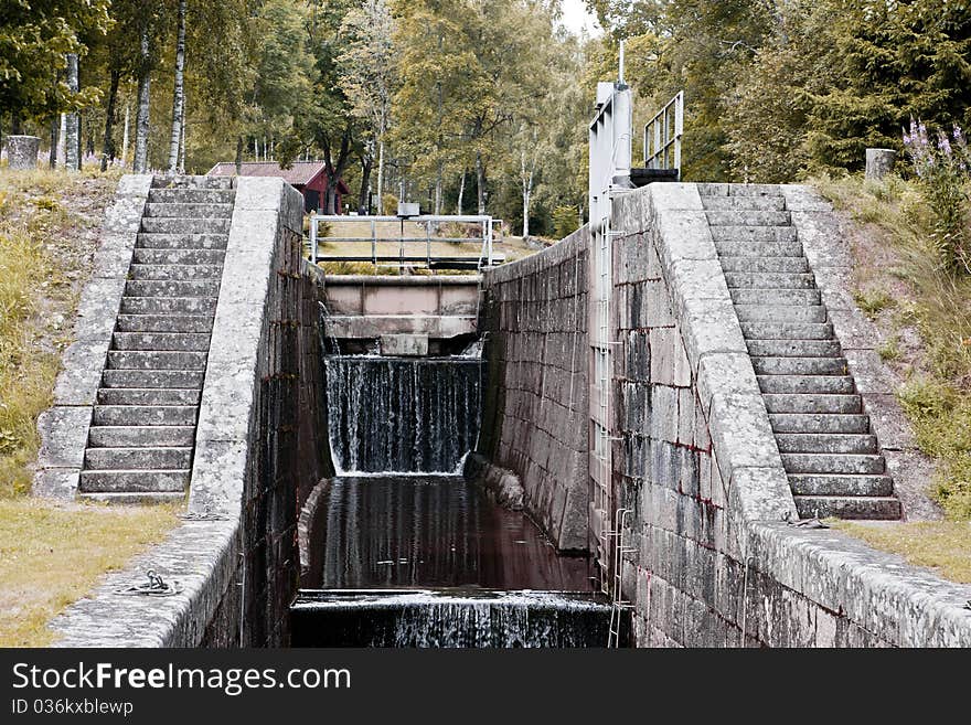 The gates in swedish lake