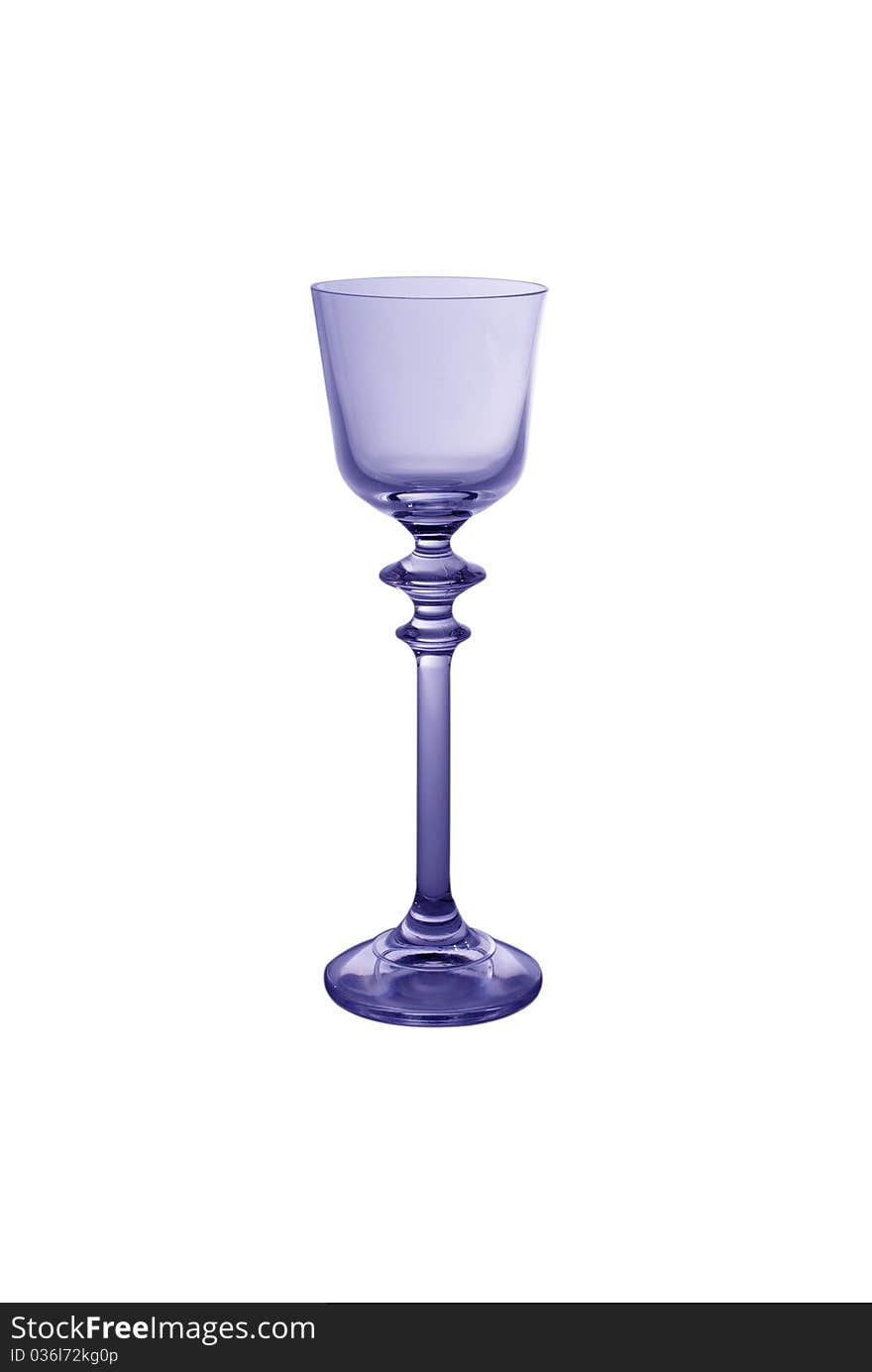 Glass cup on a thin stalk to the liquor. Glass cup on a thin stalk to the liquor