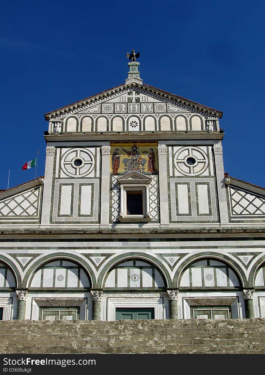 San Miniato al Monte church in Florence Italy