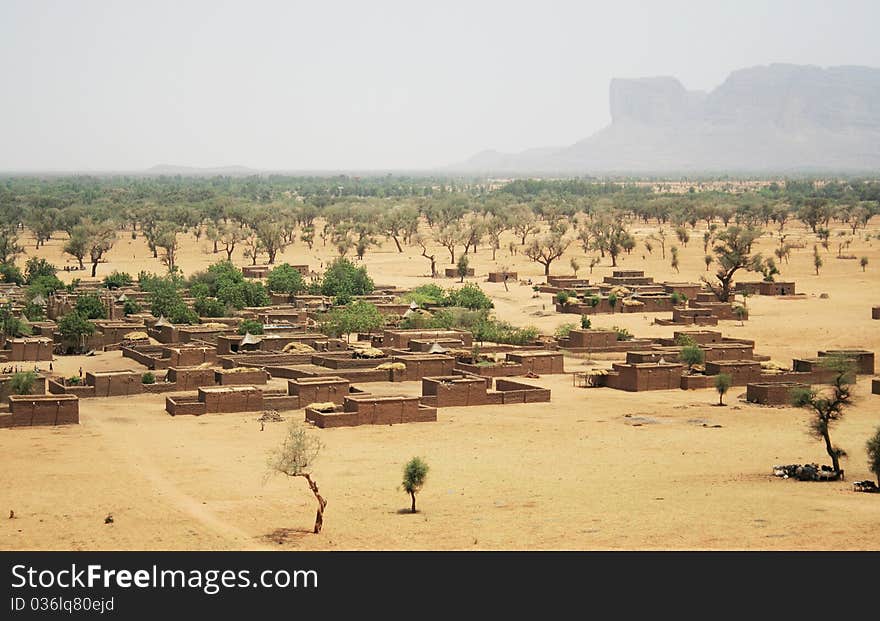 View from Bandiagara fault, Mali. View from Bandiagara fault, Mali