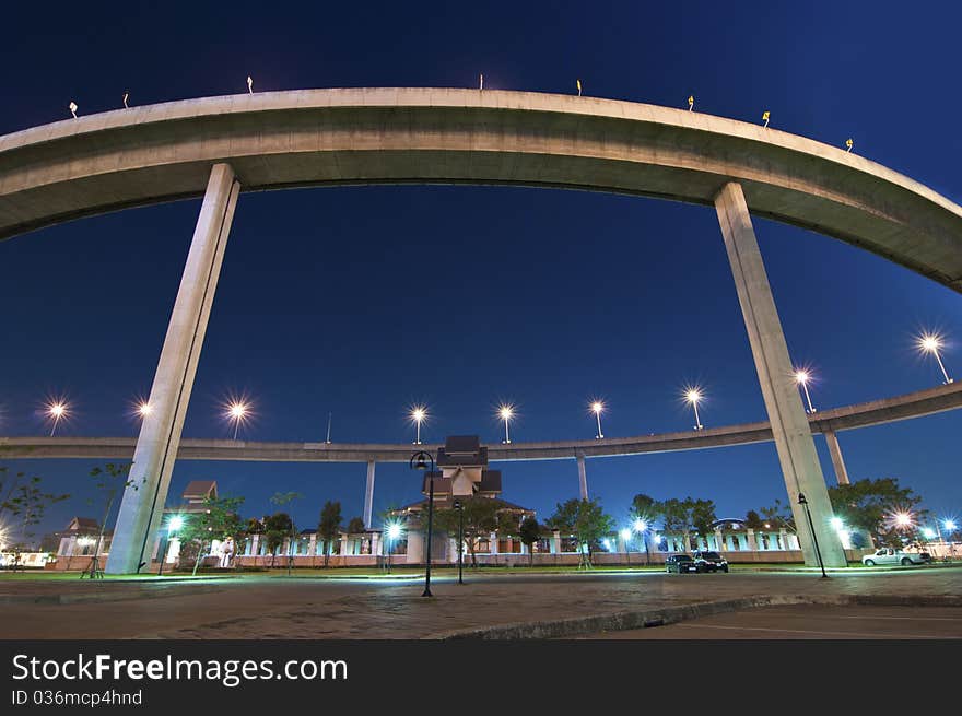 The bridge under twilight,Bangkok