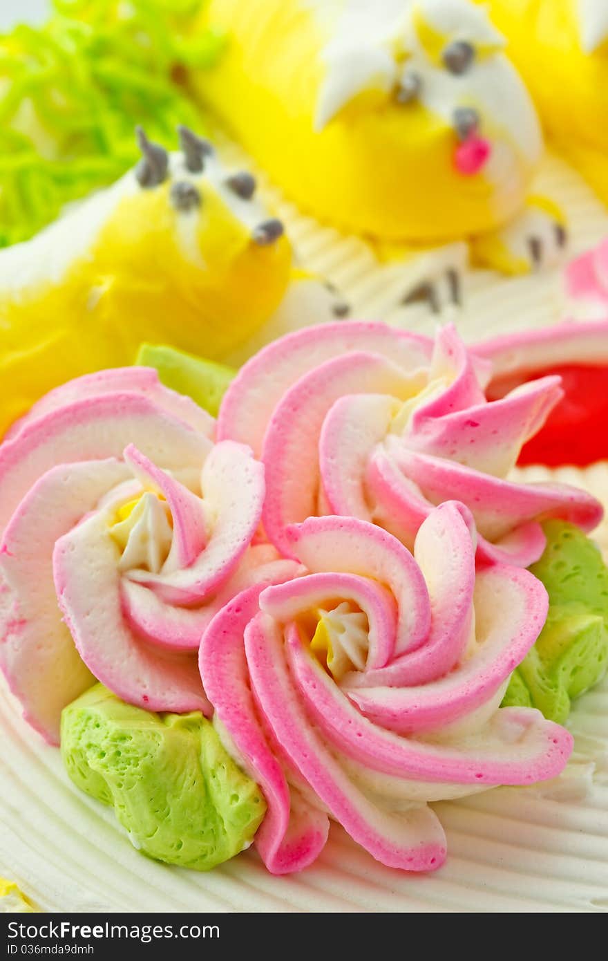 Beautiful cake decoration