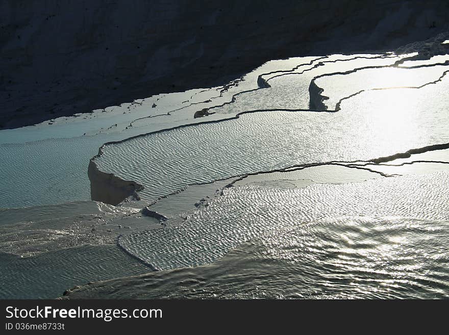 Pamukkale pools near Denizli, Turkey