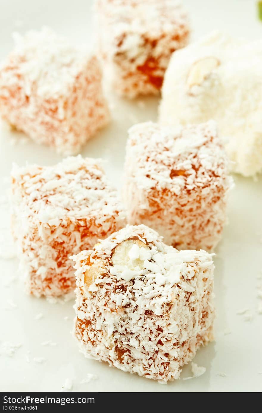 Turkish delight, famous dessert of Tutkey