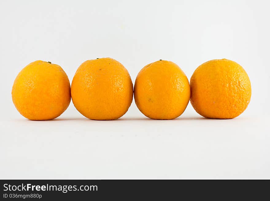 Row Of Oranges