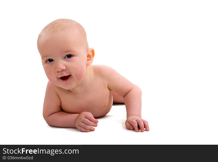 Smiling boy at the age of 5 months. Smiling boy at the age of 5 months