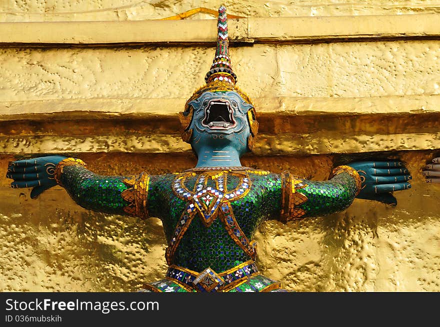 Guardian Statue At Wat Phra Kaew