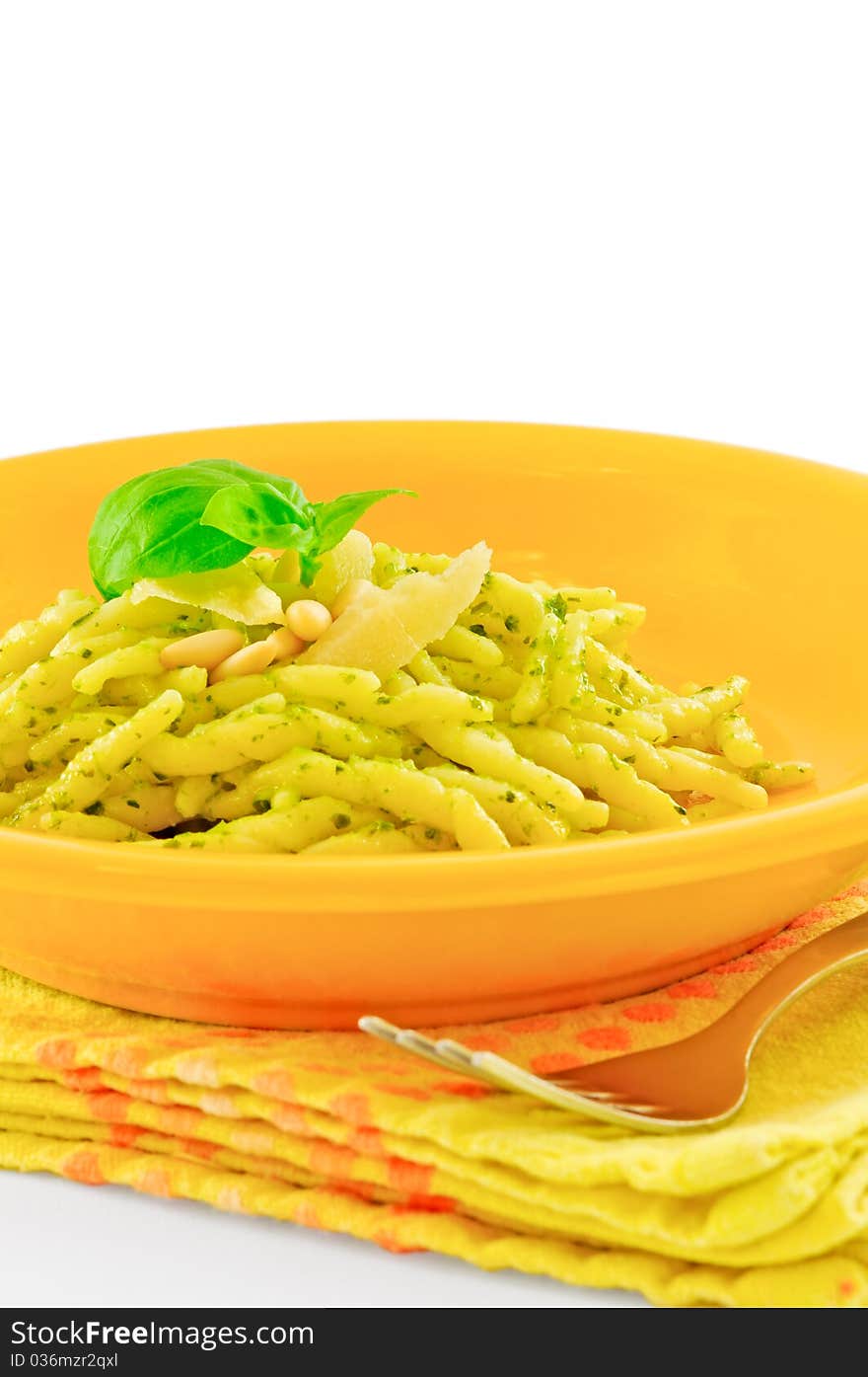 Trofie al Pesto, a classic Italian pasta dish