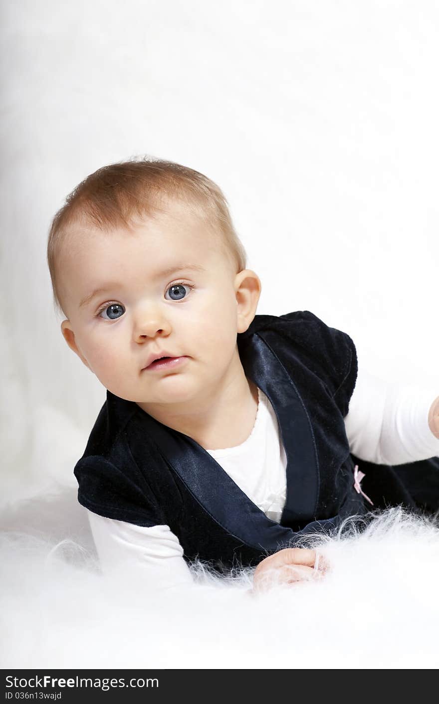 Baby isolated on white background. Baby isolated on white background