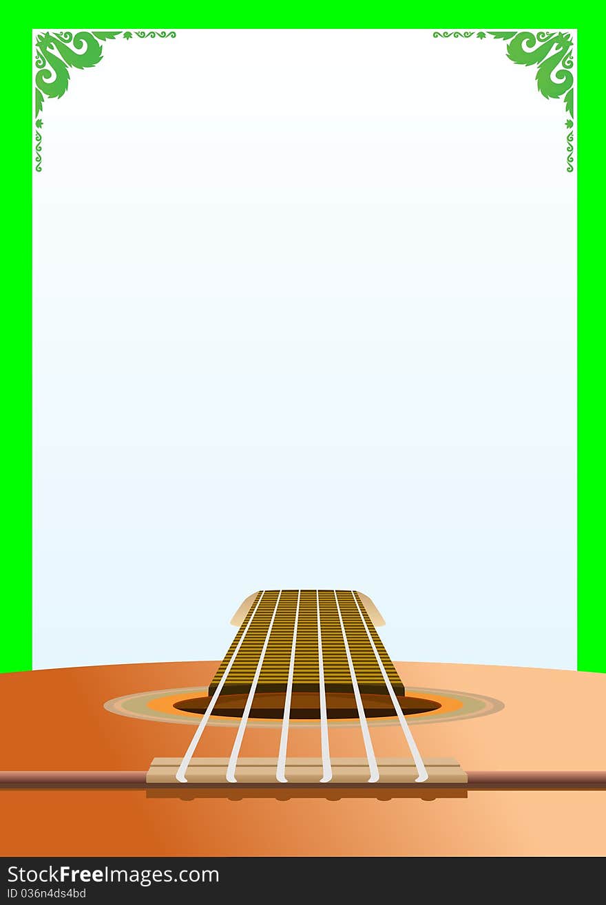 Background With A Guitar