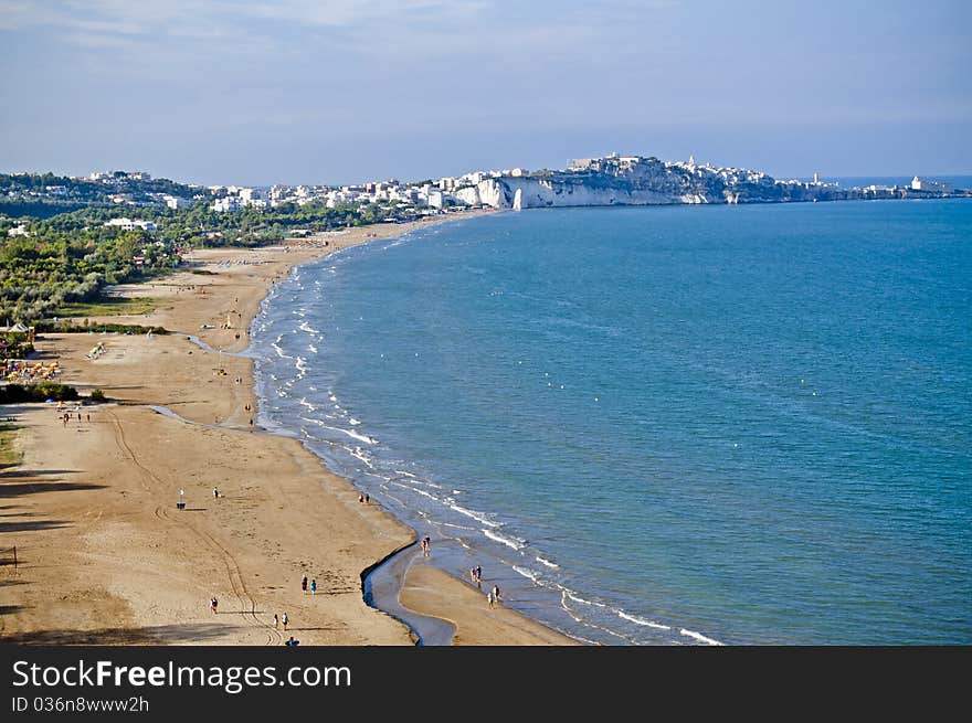 The beach in south Italy