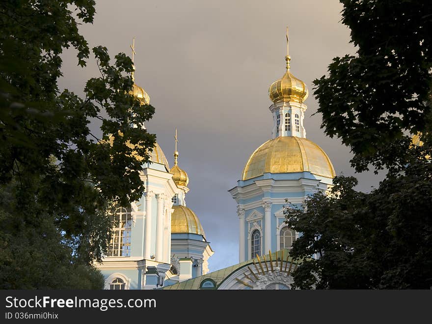 Blue church