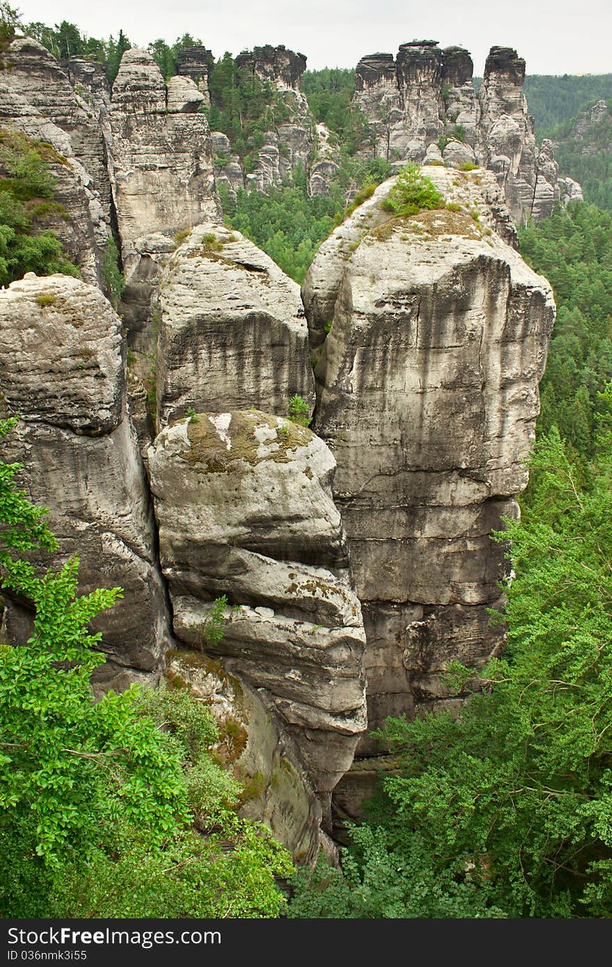 View on rocks