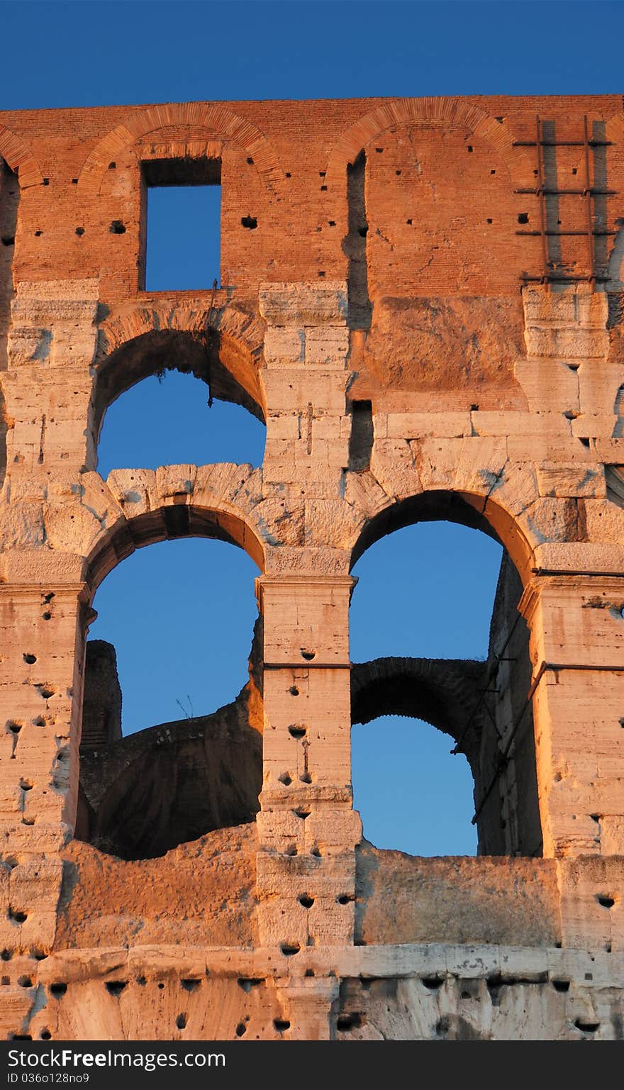 The crimson Colosseum, place of bloody hand-to-hand fight�of the Roman gladiators. Rome, Italy. The crimson Colosseum, place of bloody hand-to-hand fight�of the Roman gladiators. Rome, Italy.