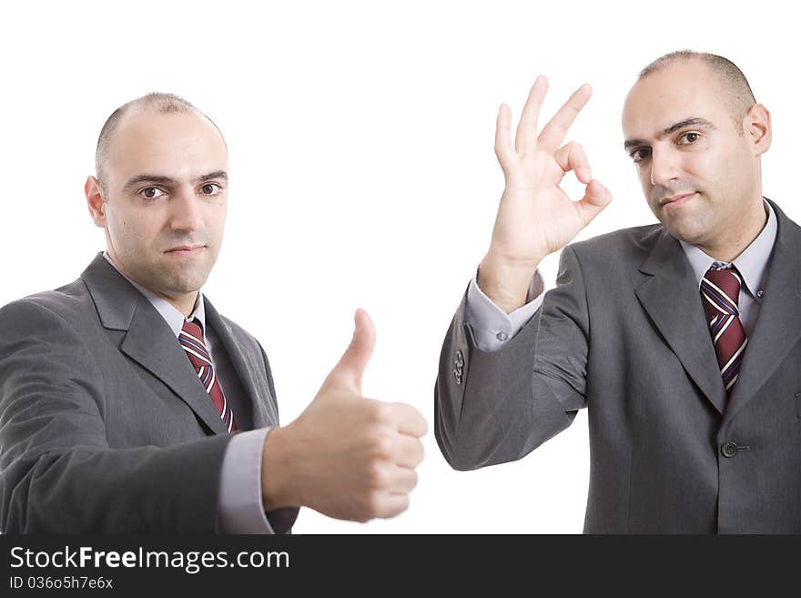 Man making ok sign