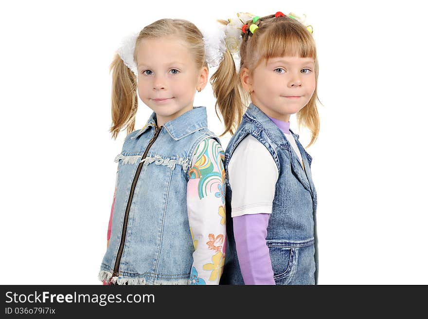 Two smiling girls