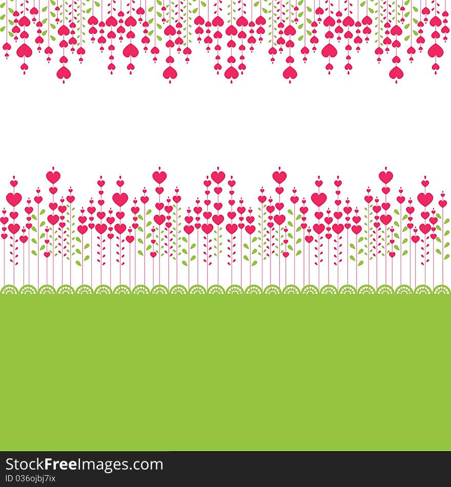 Valentine's background with pink heart. illustration. Valentine's background with pink heart. illustration