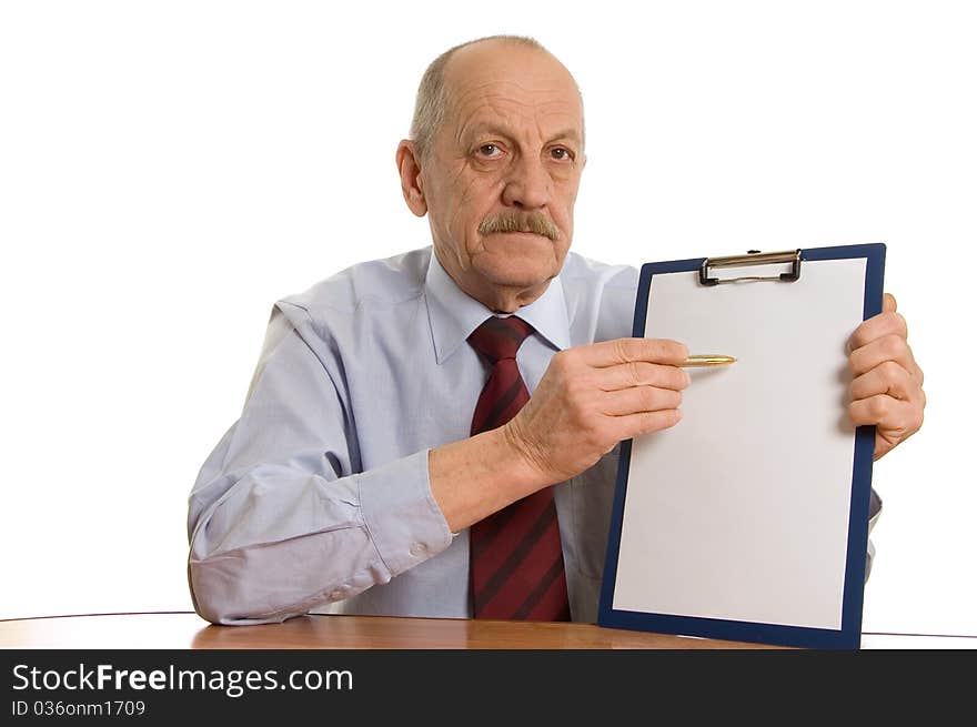 Businessman With A Tablet