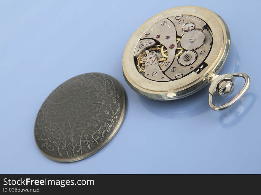 Inside of pocket watch.