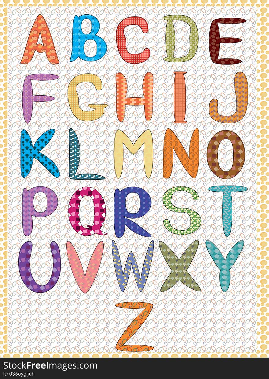 Alphabet,CMYK