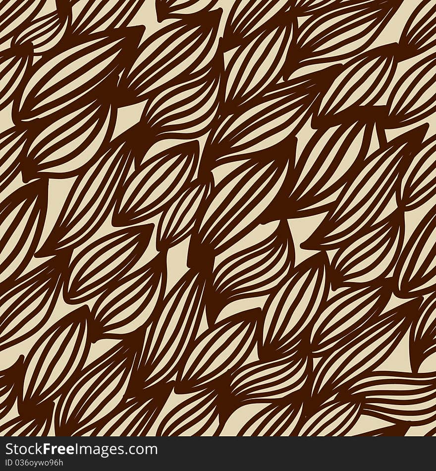 Seamless Pattern From Leaf