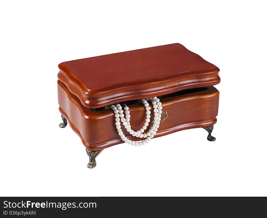 Box with pearls